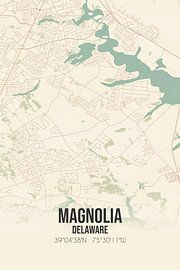 Vintage map of Magnolia (Delaware), USA. by Prints of Place