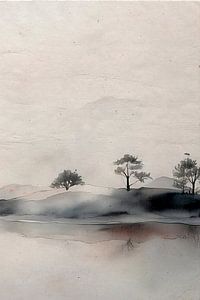 ZEN ART Triptychon (Teil 3): Gelassene japanische Landschaft