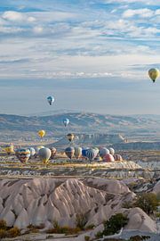 Opstijgen van de heteluchtballonnen