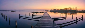 Sonnenaufgang am Leekster See von Henk Meijer Photography