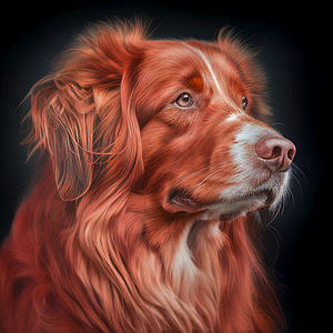 Portrait eines Jagdhundes Illustration