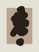 Bright - abstract shapes in brown tones