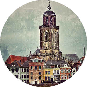 Stadsgezicht Deventer (3b) van Rob van der Pijll