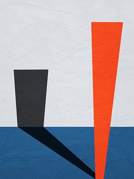 ABSTRAKTE GEOMETRISCHE KUNST IN MODERNEN FARBEN von Online Arts