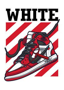 Jordan 1 Red Chicago Off White Sneaker by Adam Khabibi