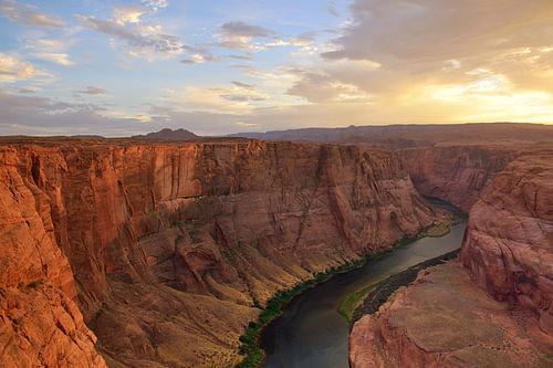 Last sun on Horseshoe Bend