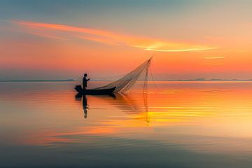 Fischer in der Morgenröte von ByNoukk