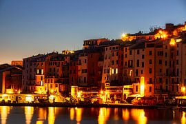 Porto Venere, Italie, après le coucher du soleil