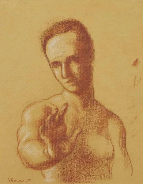 Roger de La Fresnaye - Der Mann mit dem ausgestreckten Arm (1925) von Peter Balan