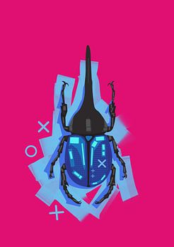 Blauwe Kever in Roze Kleur