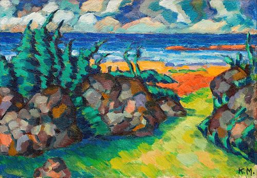 Konrad Mägi - Uitzicht op de kust (Saaremaa)