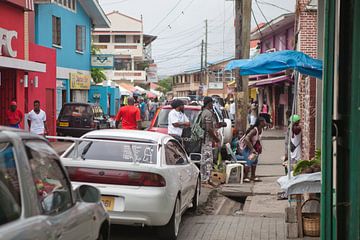 Marktdag in Grenville (Grenada) van t.ART
