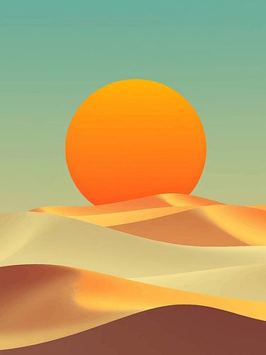 Levendige woestijnduinen