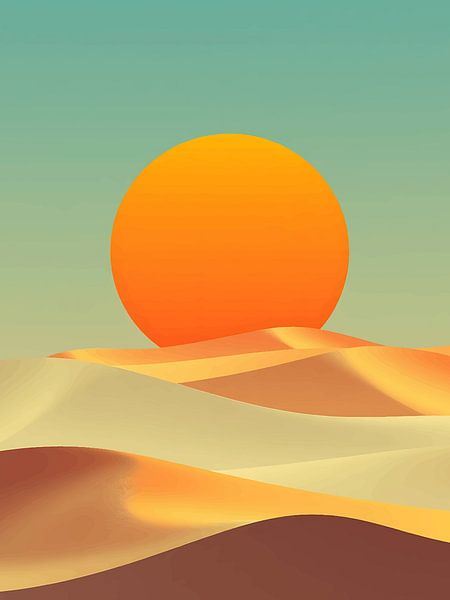 Vibrant Desert Dunes by rendyokt rendy