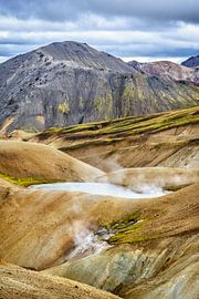 Farbenfrohe Berge in Landmannalaugar Island von Sjoerd van der Wal Fotografie