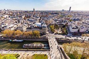 Blick von Notre-Dame über Paris von Werner Dieterich