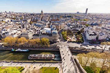 Blick von Notre-Dame über Paris von Werner Dieterich