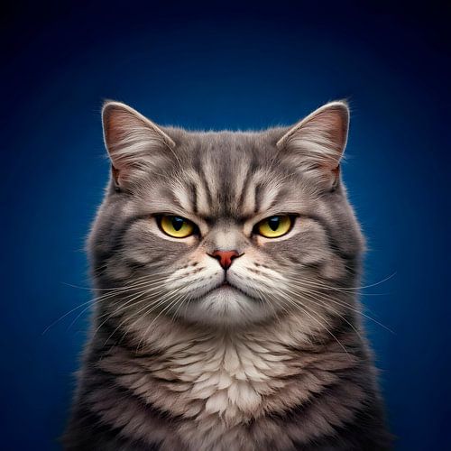 Grumpy Cat - koningsblauw