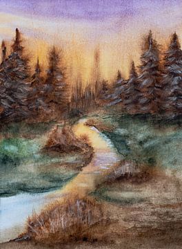 Aquarel part 99 van Tania Perneel