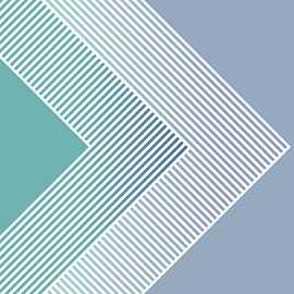 Abstract Retro Geometry Pastel sur FRESH Fine Art