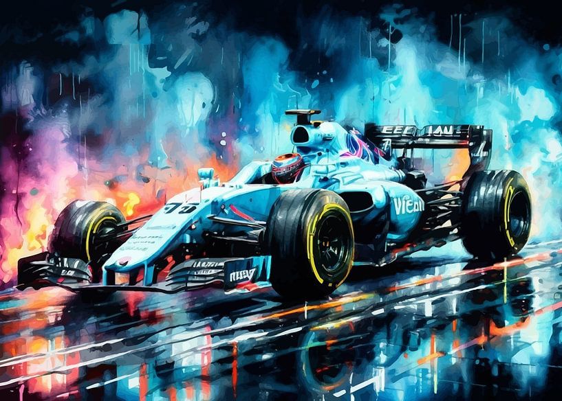 Williams Racing Formel Eins Aquarell von MIROKKU