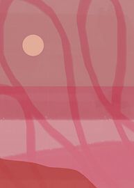 Abstract minimalist landscape in pastel colors no. 10 by Dina Dankers