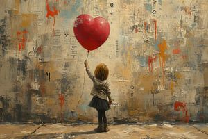 Kind Herz Ballon