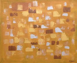 Oker, goud en zilveren vlakken