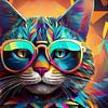 Chat avec lunettes de soleil sur Jörg B. Schubert