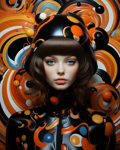 I love retro, fashion portret