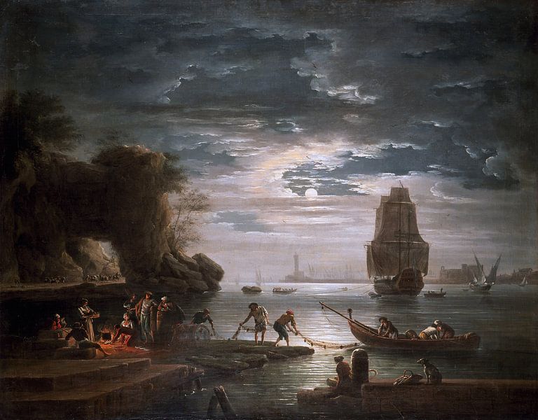 The Night, Claude-Joseph Vernet by Masterful Masters