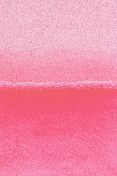 blassrosa Aquarell mit horizontaler Linie von Thea