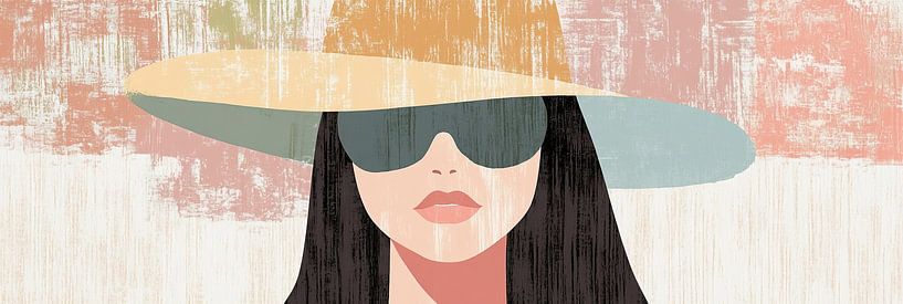 Rustige Vrouw met Hoed van Zen en Meer