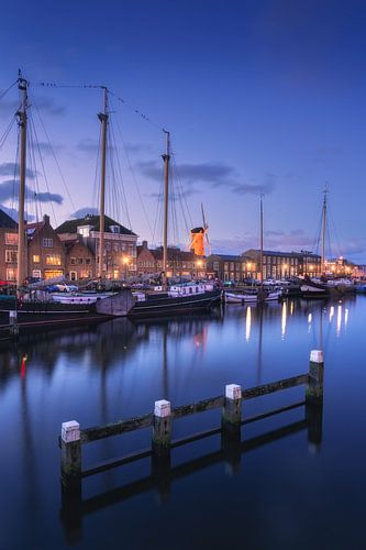 Hellevoetsluis blauwe uur vesting van Vincent Fennis