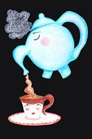 Teekanne und Teetasse