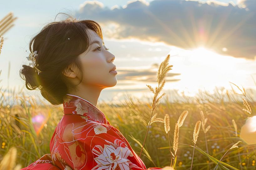 picturesque japanese woman Asia by Egon Zitter