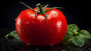 Tomate mit Basilikum