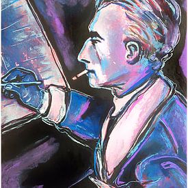 Porträt von Maurice Ravel von Helia Tayebi Art