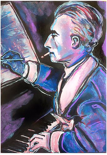 Portret van Maurice Ravel