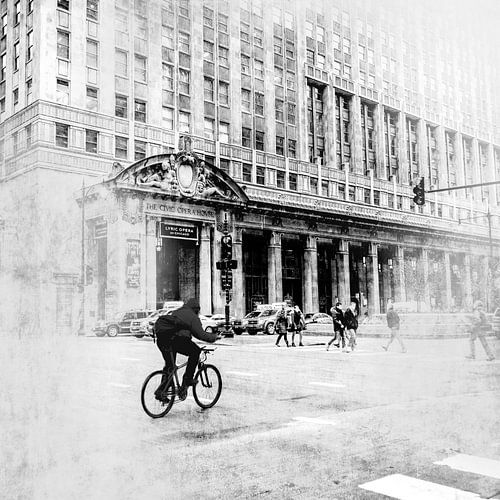 Mit dem Fahrrad durch die Straßen von Chicago