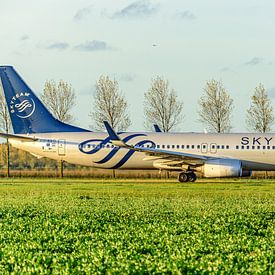 KLM Boeing 737-900 passenger aircraft. by Jaap van den Berg