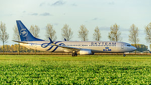 KLM Boeing 737-900 Passagierflugzeug.