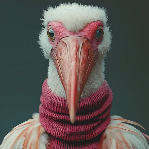 Marabou dressed for winter by Ton Kuijpers