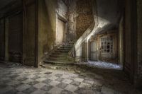 Verfallene Treppe