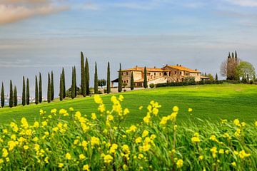 Le printemps dans le Val d'Orcia sur Dirk Rüter