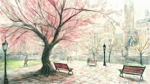 Spring magic in the city