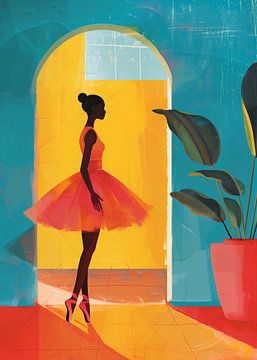 Caraïbische ballerina van Andreas Magnusson