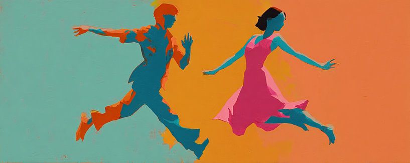 Roze Jurk | Joyful Movement Together van De Mooiste Kunst