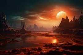 Alien alien world or alien planet by Art Bizarre