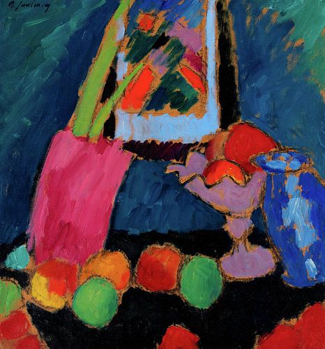 Alexej von Jawlensky,Stilleven met een paarse kom